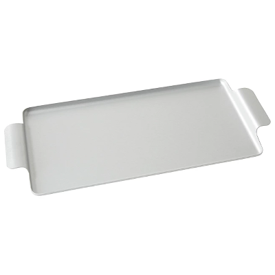 LARGE PRESSED TRAY IN SILVER