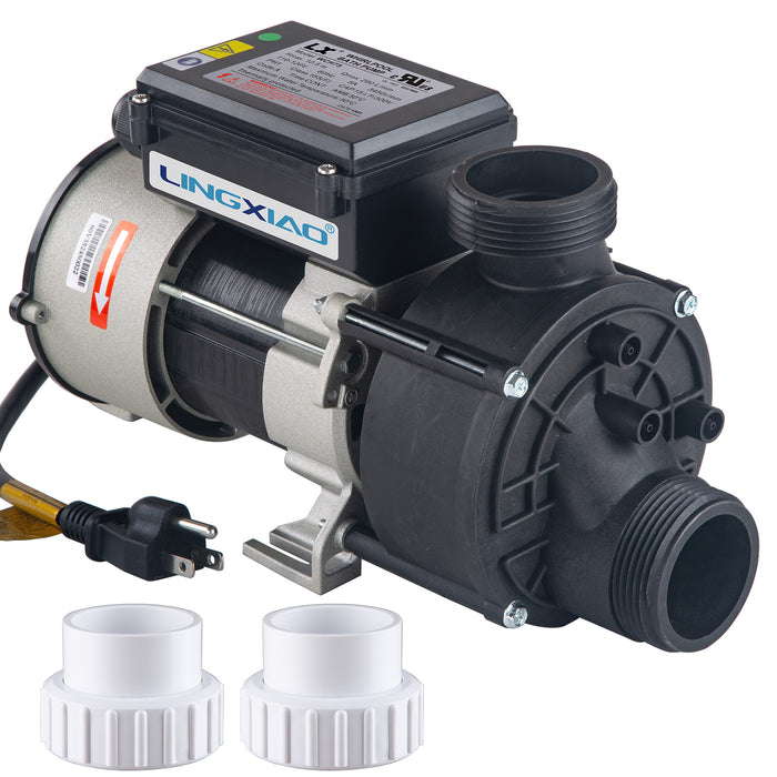 LINGXIAO 0.75HP Spa & Whirlpool Bathtub Pump 110-120V | 77GPM | LX Motor | WCH75