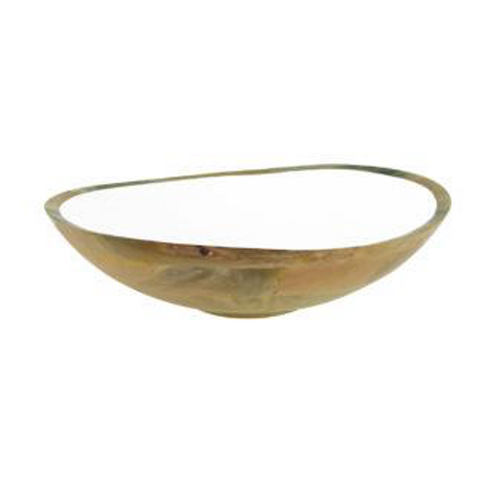 MADRAS CURVA  BOWL WITH WHITE ENAMEL LINING