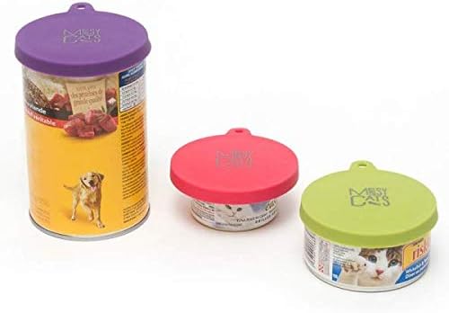 Messy Cat Can Cover - Reusable Silicone Lid for Pet Food Cans, Leakproof Mess Protector - Dog.Dog.Cat.