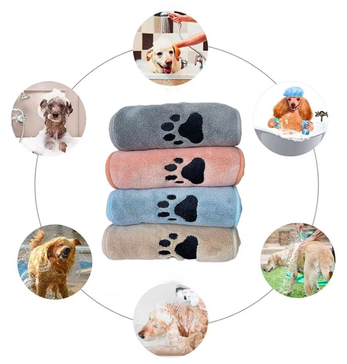 Microfiber Dog Towel with Hand Pockets - Dog.Dog.Cat.
