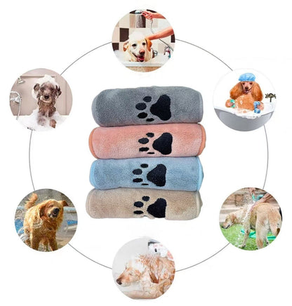Microfiber Dog Towel with Hand Pockets - Dog.Dog.Cat.