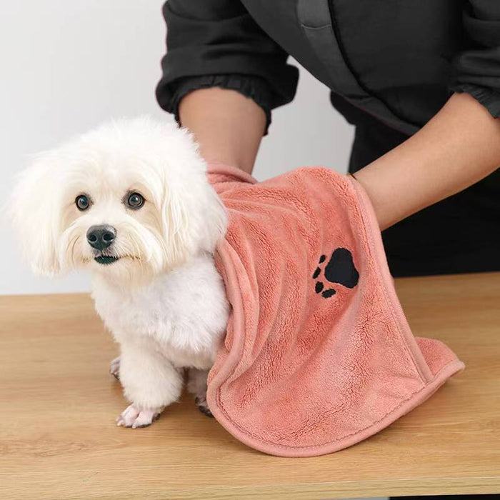 Microfiber Dog Towel with Hand Pockets - Dog.Dog.Cat.