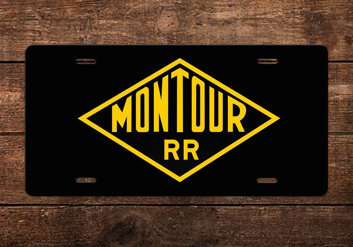 Montour Railroad License Plate