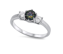 Mystic Topaz Circle Ring