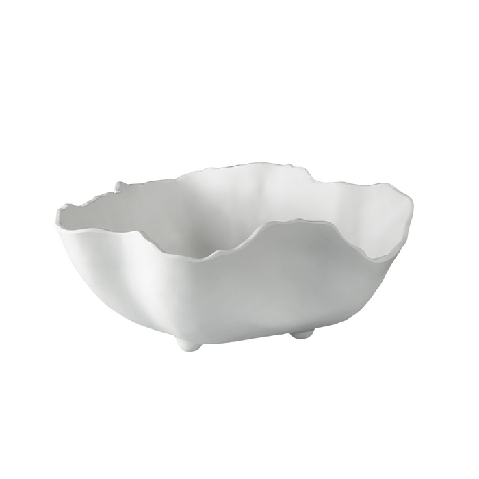 NUBE LARGE ROUND BOWL IN MATTE WHITE
