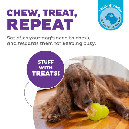 Double-Tuff Interactive Treat Stuffer Durable Dog Chew Toy, Large - Dog.Dog.Cat.