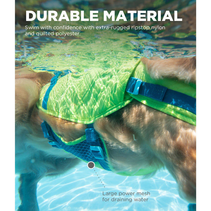 Pet Palette Distribution - Outward Hound Standley Sport Life Jacket Green Medium - Dog.Dog.Cat.