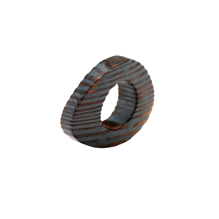 OVAL EYE NAPKIN RING IN GRAY