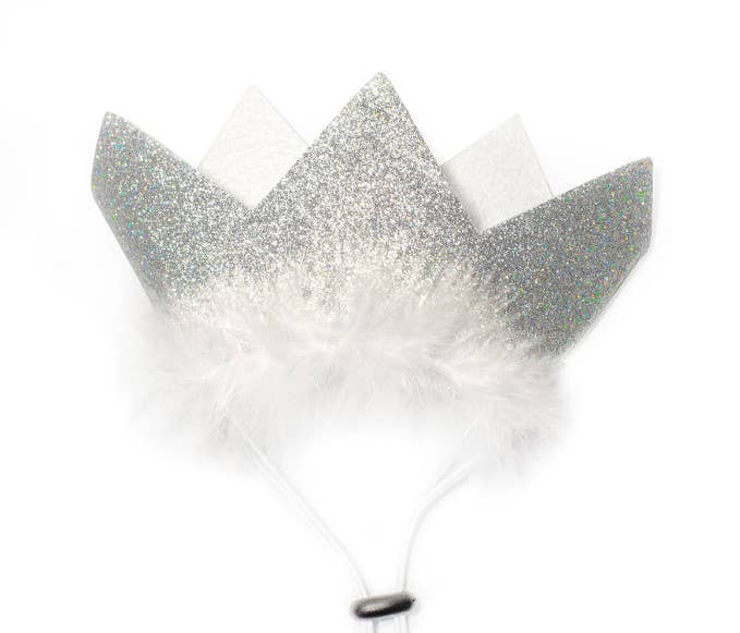 Multipet Party Crown Silver Large - Dog.Dog.Cat.