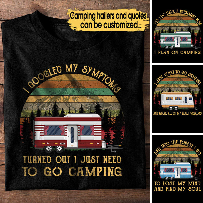 Personalized I Like Camping Shirt