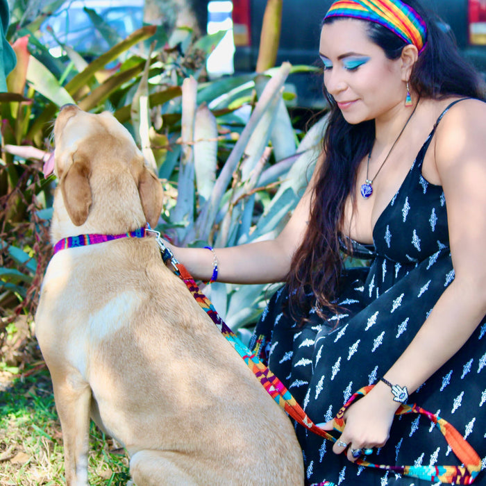 Pichincha - Tribal Pattern Ecuadorian Pet Dog Leash - Dog.Dog.Cat.