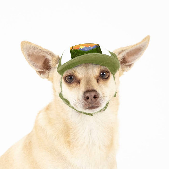 PupLid - Mountain Lake Standard or Namedrop | Trucker Hat for Dogs - Dog.Dog.Cat.