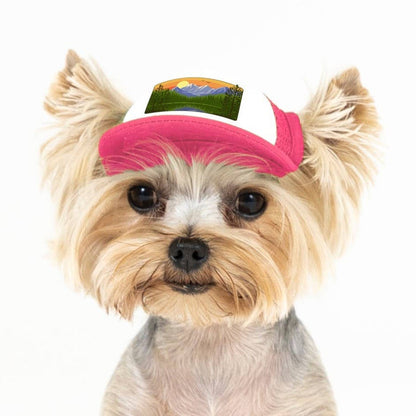 PupLid - Mountain Lake Standard or Namedrop | Trucker Hat for Dogs - Dog.Dog.Cat.