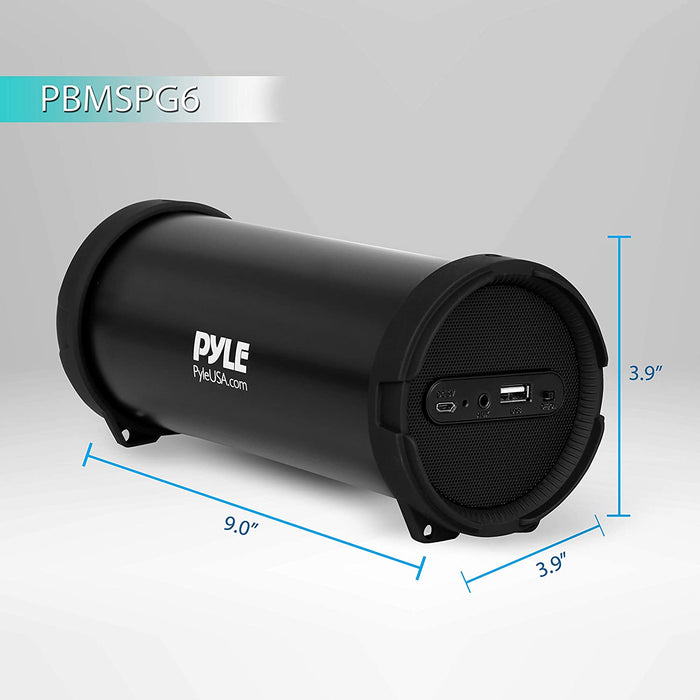 Pyle Surround Portable Bluetooth Speaker Boombox Stereo System, MP3/USB/FM Radio with Auto-Tuning