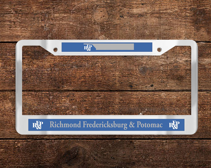 Richmond, Fredericksburg and Potomac (RF&P) Chrome License Plate Frame