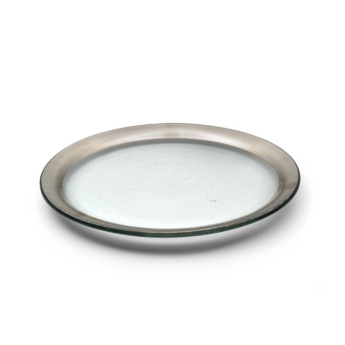 ROMAN ANTIQUE DINNER PLATE IN PLATINUM