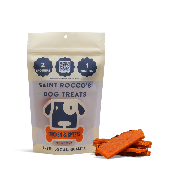 Saint Rocco's Treats - Chicken & Sweet Potato (8oz) - Dog.Dog.Cat.