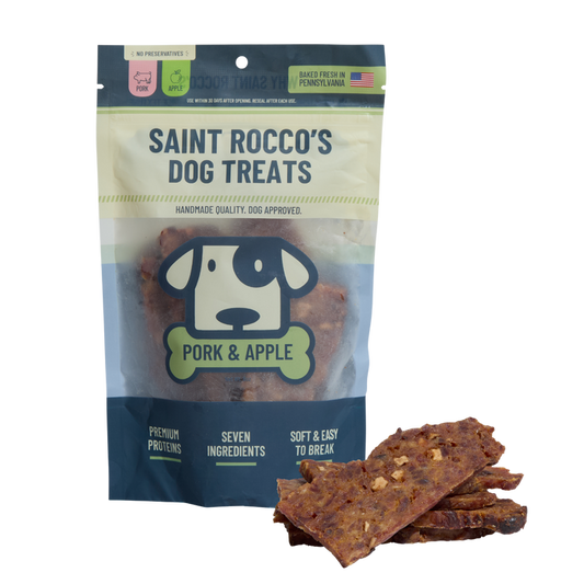 Saint Rocco's Treats - Pork and Apple 8oz. - Dog.Dog.Cat.