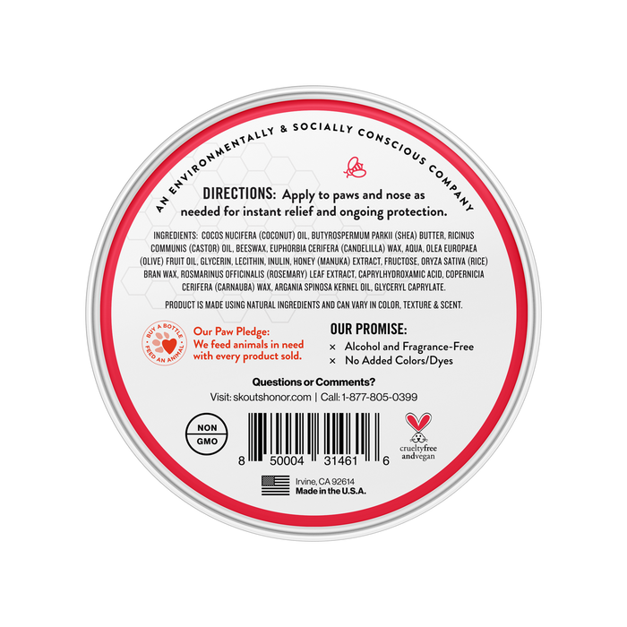 Skout's Honor - Prebiotic Pet Balm with Manuka Honey (Fragrance Free)