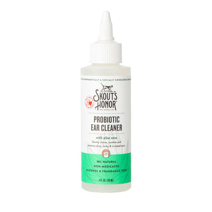 Pet Palette Distribution - Skout's Honor Cat Probiotic Ear Cleaner 4oz - Dog.Dog.Cat.