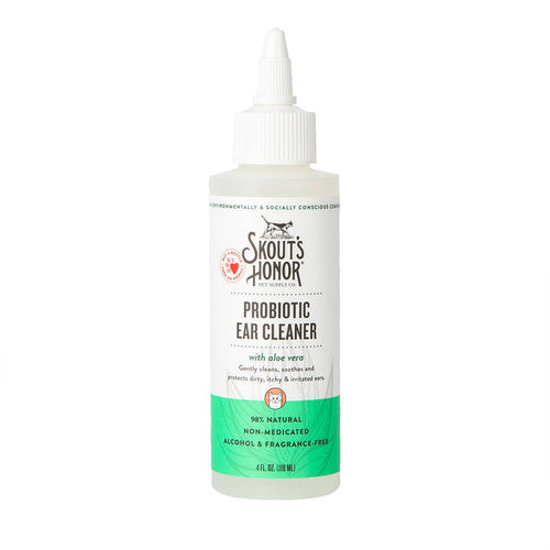 Pet Palette Distribution - Skout's Honor Cat Probiotic Ear Cleaner 4oz - Dog.Dog.Cat.