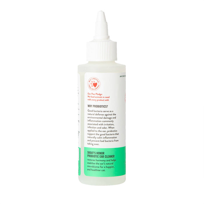 Pet Palette Distribution - Skout's Honor Cat Probiotic Ear Cleaner 4oz - Dog.Dog.Cat.