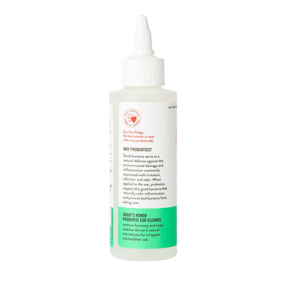 Pet Palette Distribution - Skout's Honor Cat Probiotic Ear Cleaner 4oz - Dog.Dog.Cat.