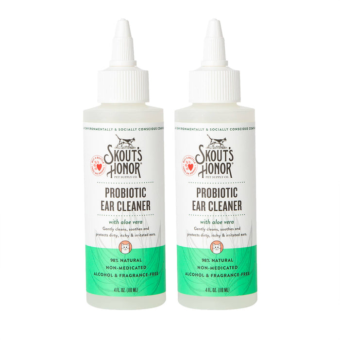 Pet Palette Distribution - Skout's Honor Cat Probiotic Ear Cleaner 4oz - Dog.Dog.Cat.