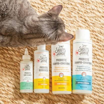 Pet Palette Distribution - Skout's Honor Cat Probiotic Ear Cleaner 4oz - Dog.Dog.Cat.