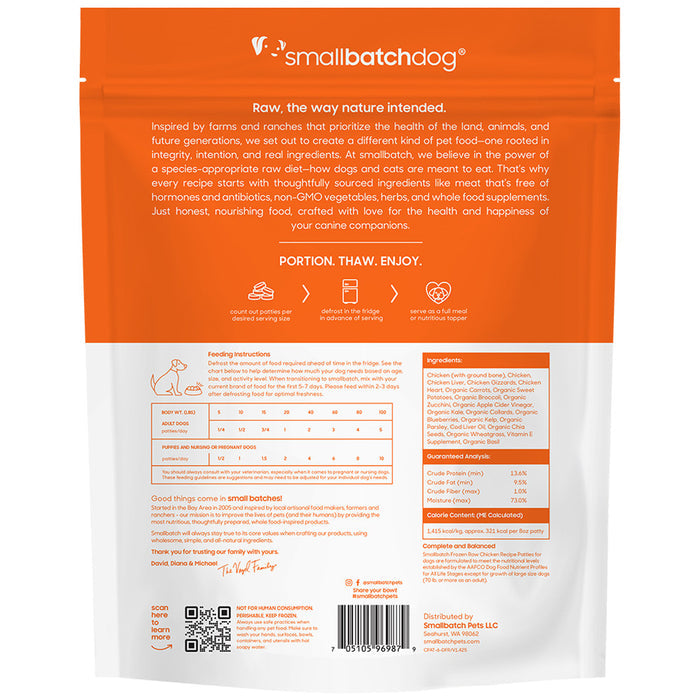 Small Batch Raw Dog Food-Chicken - Dog.Dog.Cat.
