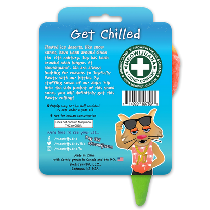 SmarterPaw | Meowijuana & Doggijuana - Meowijuana® Get Chilled Snow Cone Refillable Cat Toy - Dog.Dog.Cat.