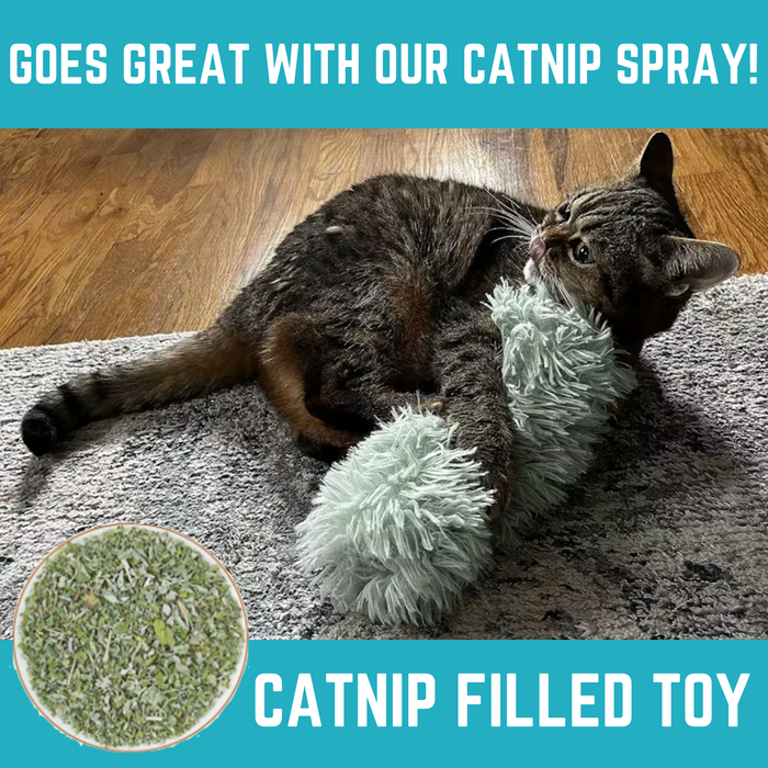 Smokey's Stash - Cat Toy Pillows 3 Pack Soft & Durable Crinkle Ball & Catnip