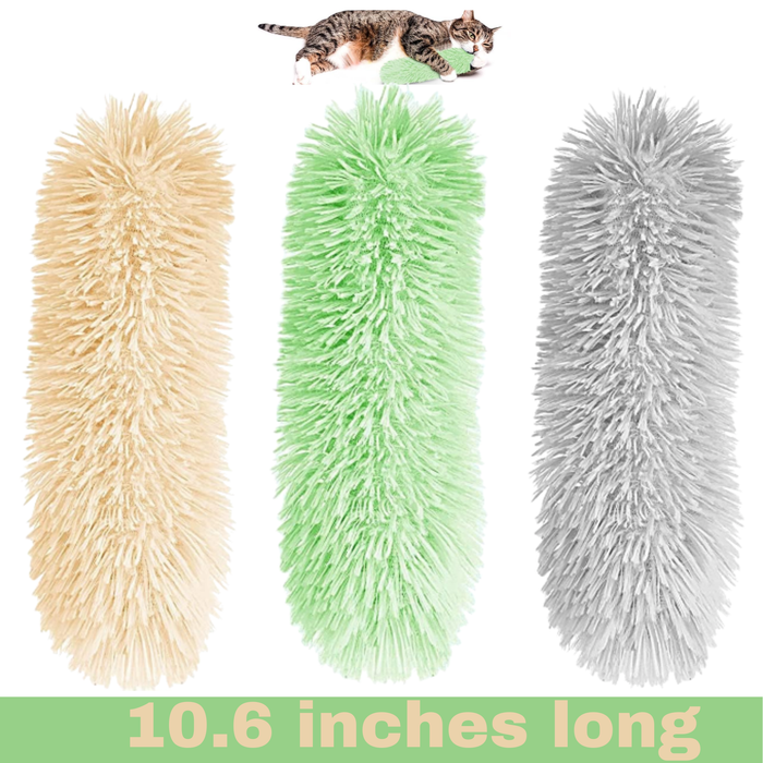 Smokey's Stash - Cat Toy Pillows 3 Pack Soft & Durable Crinkle Ball & Catnip