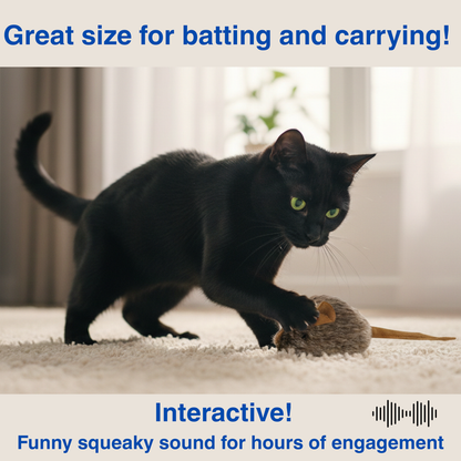 Smokey's Stash - Smokey's Stash 2 pack Squeaky Mice - pull and play!
