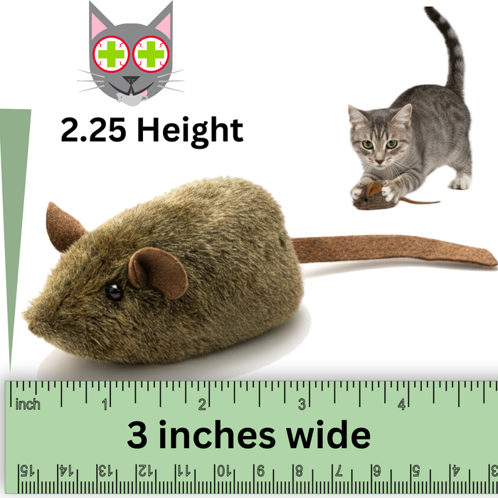 Smokey's Stash - Smokey's Stash 2 pack Squeaky Mice - pull and play!