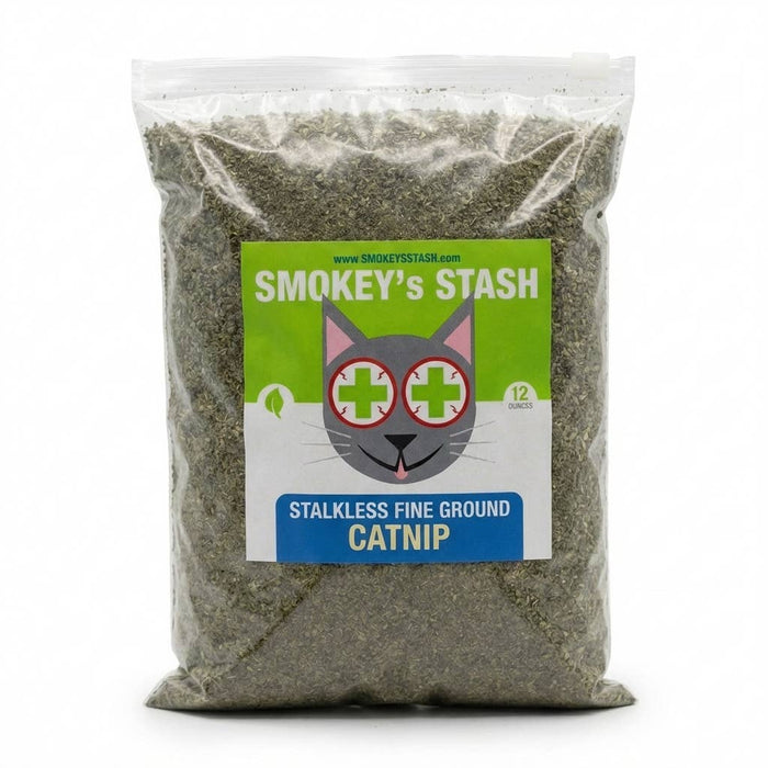 Smokey's Stash - Smokey's Stash Catnip Stalkless Dried Ground Bulk 12oz bag
