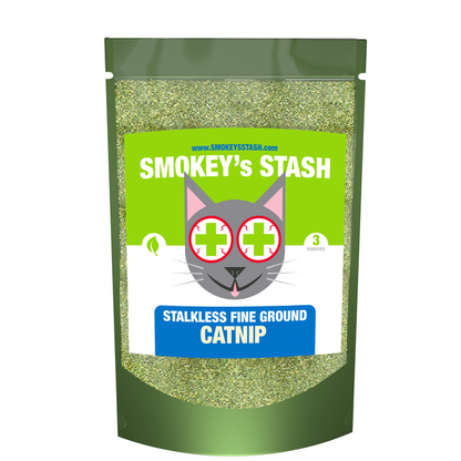Smokey's Stash - Smokey's Stash Catnip Stalkless Ground Premium Bulk 3oz