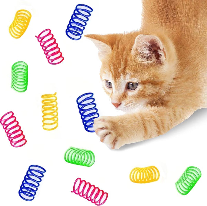SPOT Colorful Springs Thin Cat Toy 10-Pack