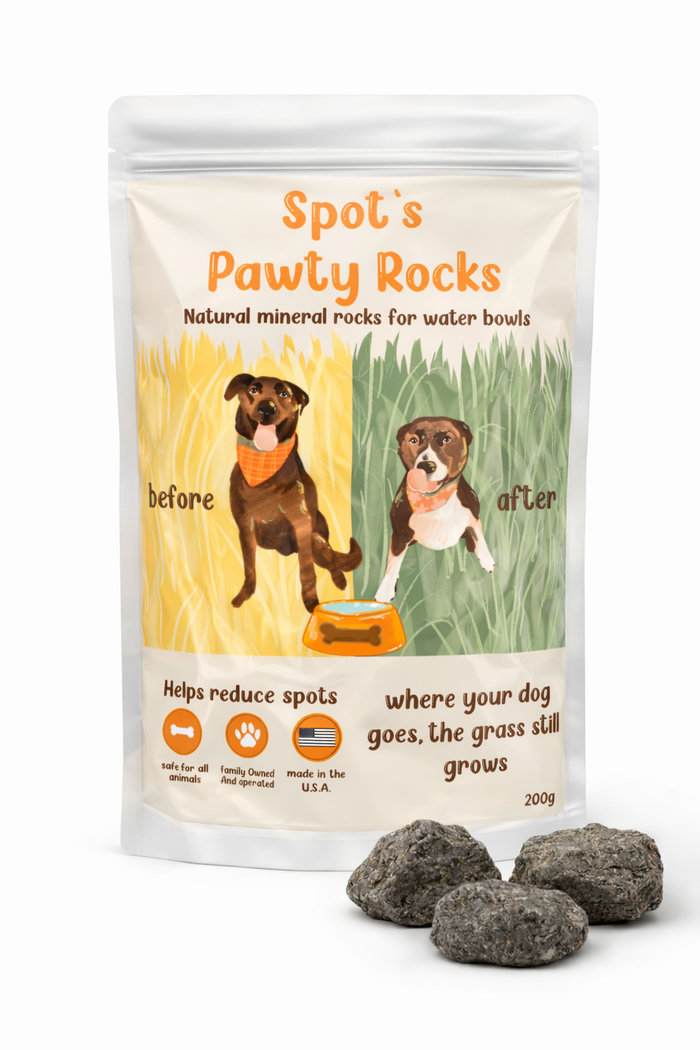 Spots Pawty Rocks — Natural Lawn Spot Preventer for Dogs
