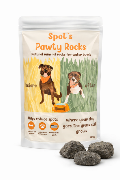 Spots Pawty Rocks — Natural Lawn Spot Preventer for Dogs