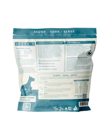 Steve's Real Food Freeze-Dried Whitefish Nuggets – 20 oz (1.25 lb)
