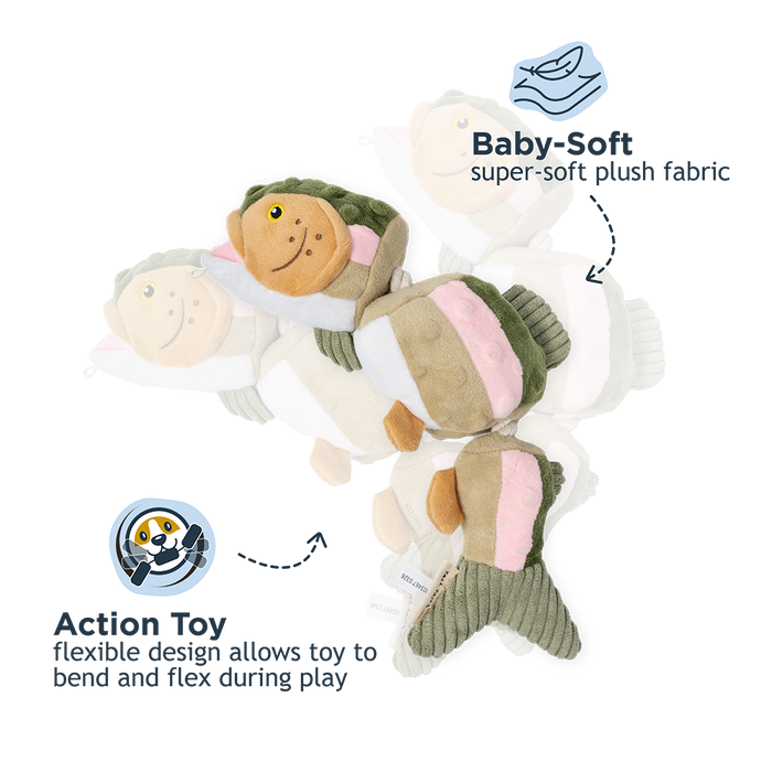 Tall Tails - Trout Jointed Shake Play Dog Toy