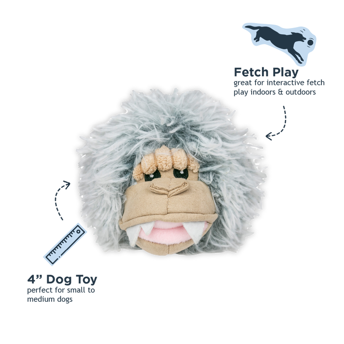 Tall Tails - Yeti 2-in-1 Fetch Ball Dog Toy - Dog.Dog.Cat.