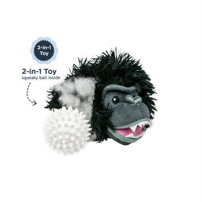 Tall Tails - Yeti 2-in-1 Fetch Ball Dog Toy - Dog.Dog.Cat.