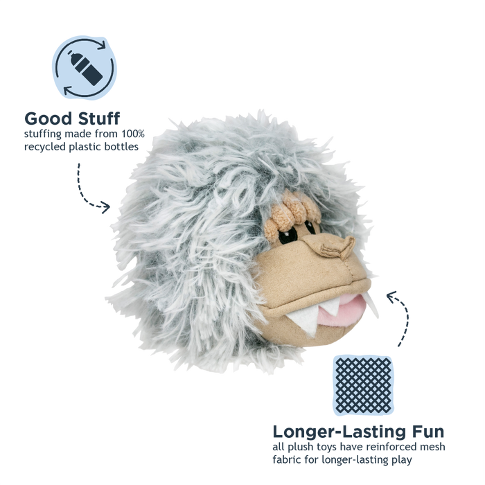 Tall Tails - Yeti 2-in-1 Fetch Ball Dog Toy - Dog.Dog.Cat.