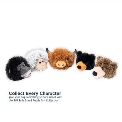 Tall Tails - Yeti 2-in-1 Fetch Ball Dog Toy - Dog.Dog.Cat.