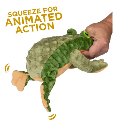Tall Tails Animated Frog Dog Toy – 9" Plush Squeaker - Dog.Dog.Cat.