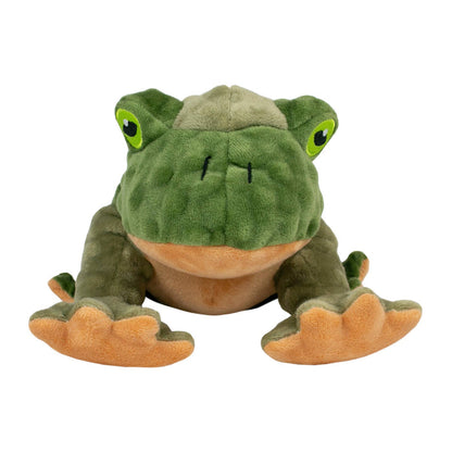 Tall Tails Animated Frog Dog Toy – 9" Plush Squeaker - Dog.Dog.Cat.