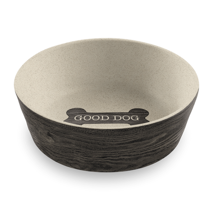 TarHong Blackened Wood Pet Bowl — Bamboo Melamine